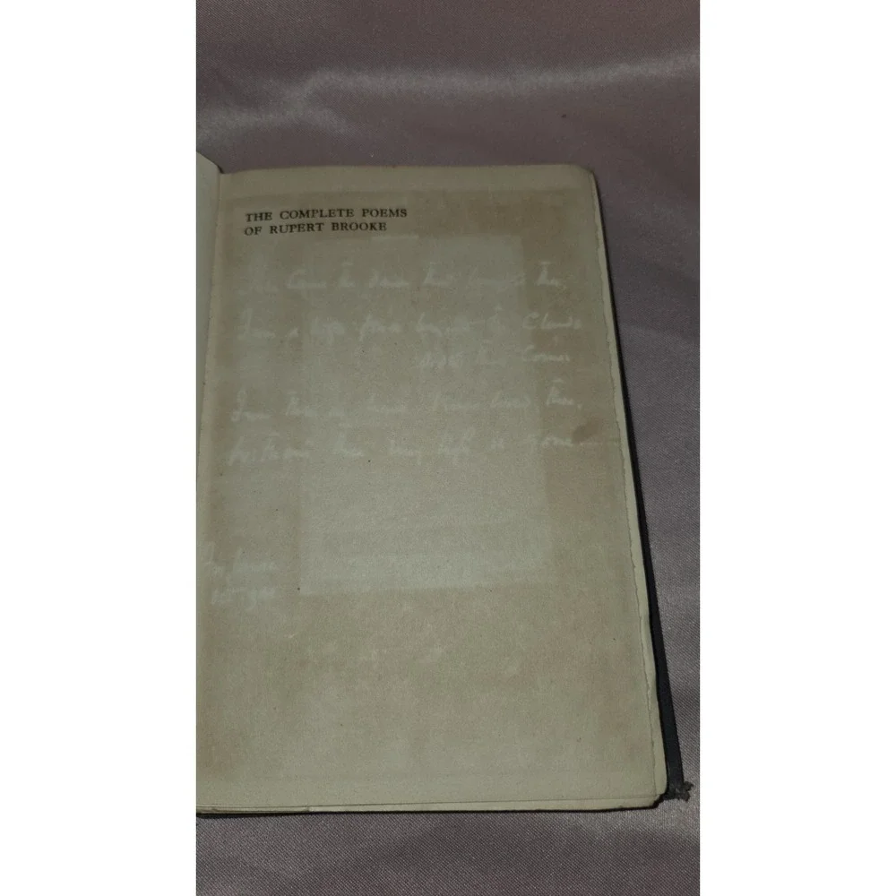 The Complete Poems of Rupert Brooke 1st edition hardbound